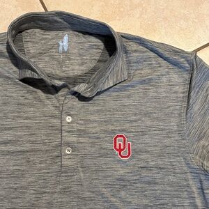 gray OU gameday polo